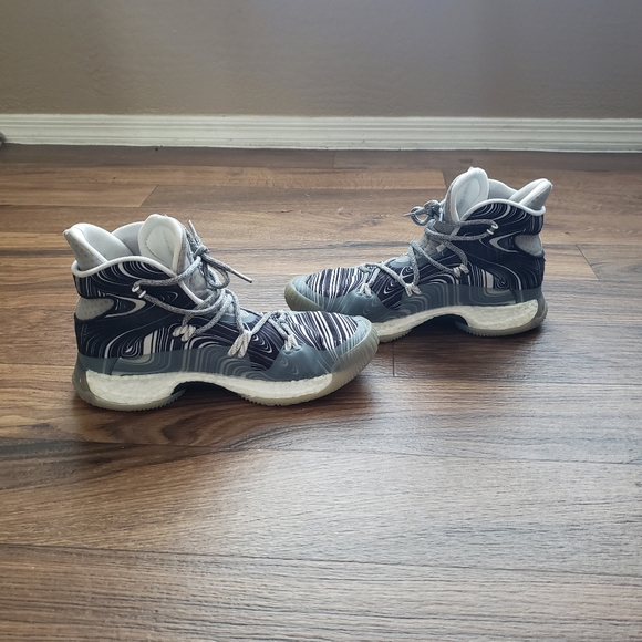 Adidas High Top Geofit sneakers size 9 - Picture 4 of 10